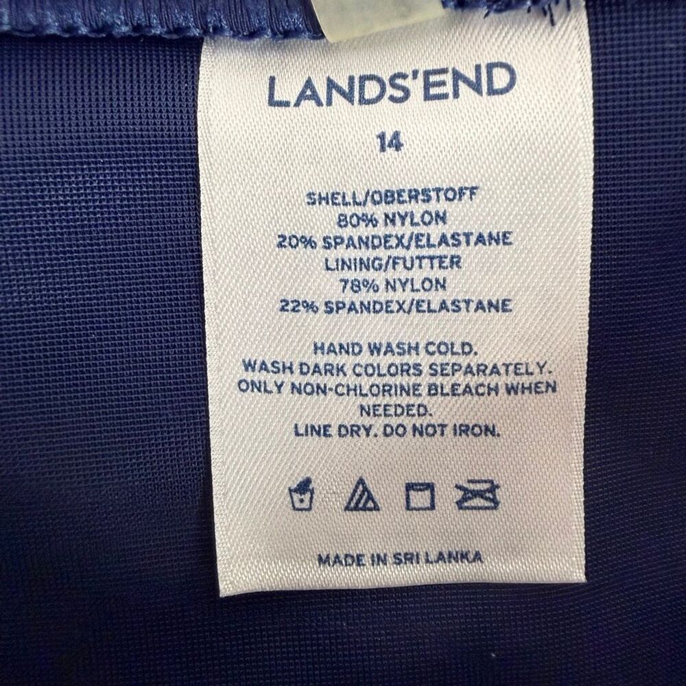 Lands' End Beach Living Swim Skirt Mini size 14 - Picture 5 of 6